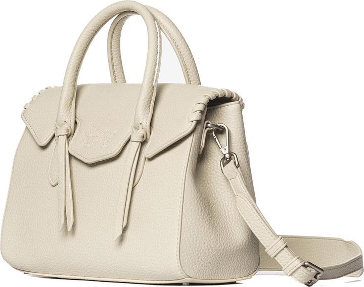 Actual product image Secret Pon Pon Handtasche Damen - Modell Erisma Pro - 100% Polyurethan - 25.0 X 23.0 X 9.5 Cm