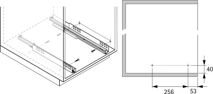 Produktbild Hettich Schuhauszug breitenverstellbar