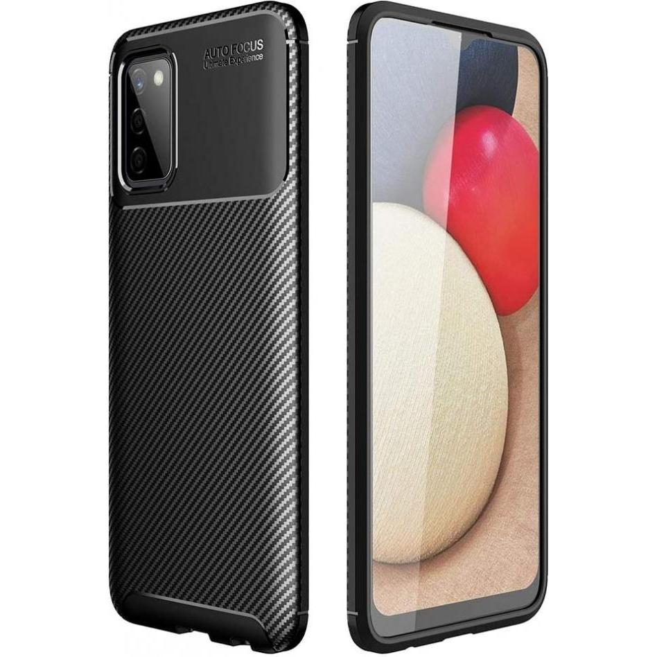 Thumbnail - Screenguard Samsung Galaxy A03s Hülle Carbon Design TPU Case (Samsung Galaxy A03s), Smartphone Hülle, Schwarz