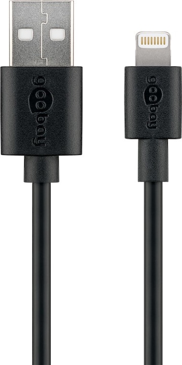 Produktbild Goobay USB-A Ladegerät Slim mit Apple Lightning Kabel (5 W)