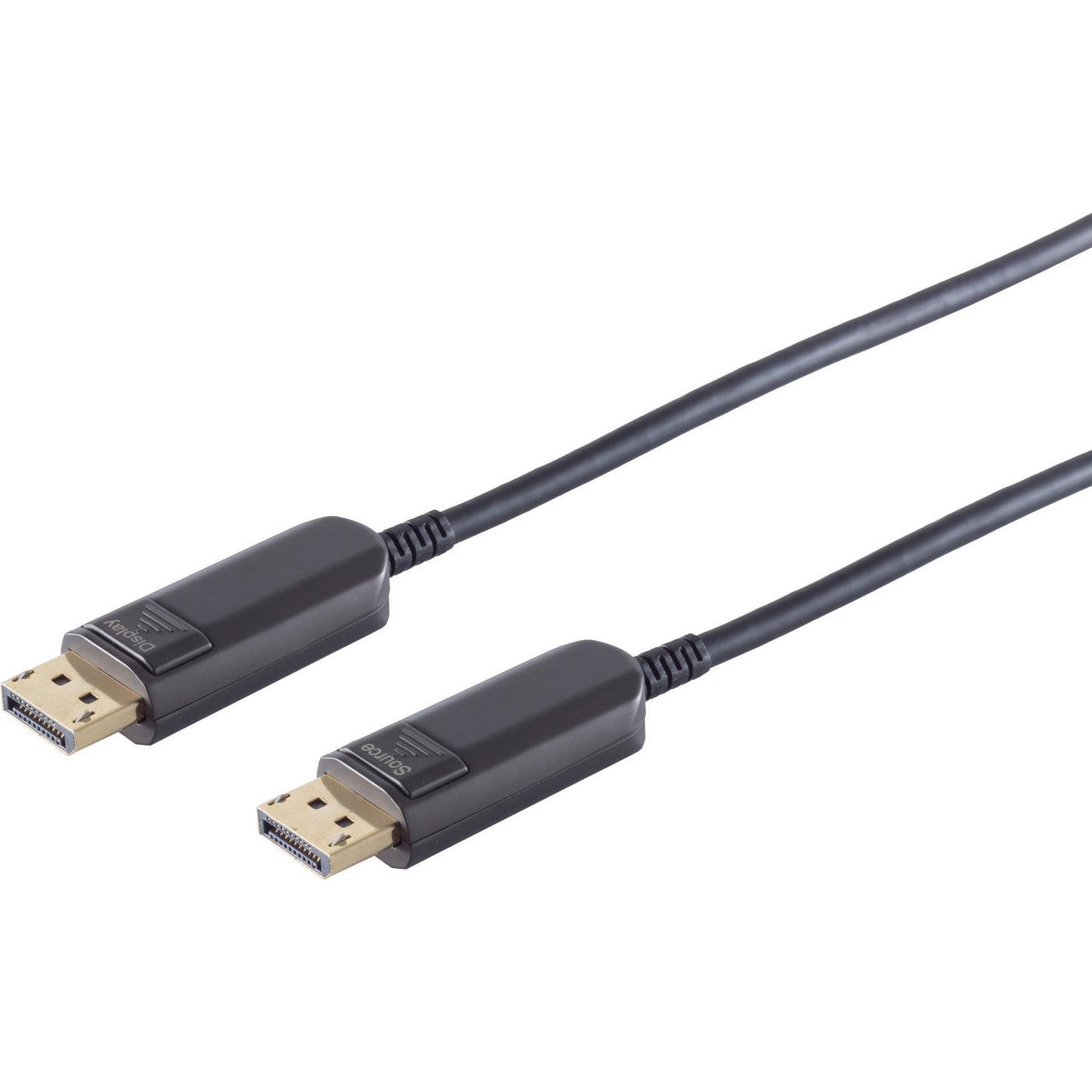 Shiverpeaks S/CONN maximum connectivity Optisches Displayport Kabel, 8K, 50,0m (50 m, DisplayPort), Video Kabel