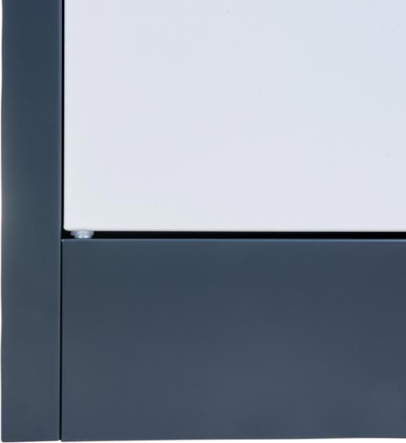 Produktbild Jet-Line Aktenschrank KIEW dunkelgrau-anthrazit knock-down 90x40x90cm (90 x 40 x 90 cm)