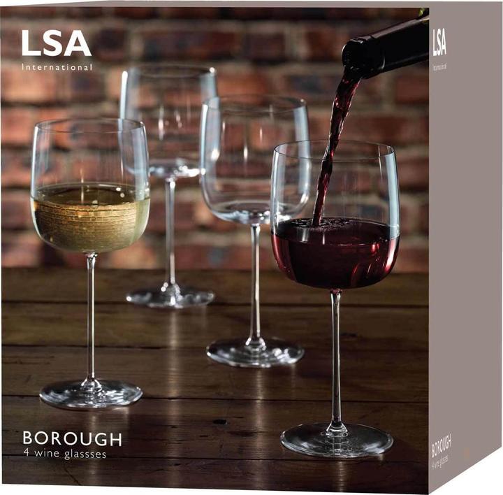Produktbild LSA Borough Weingläser 380ml Klar x 4 (38 cl, 4 Gläser, Weissweingläser)