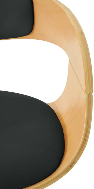Actual product image CLP Kingston bar stool, natural/black