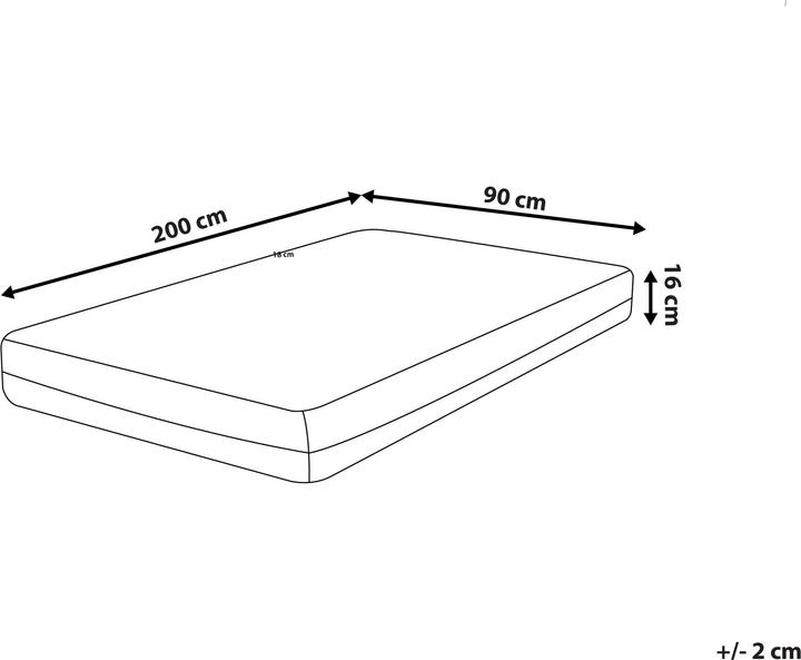 Produktbild Beliani Jolly (90x200, Schaumstoffkern)