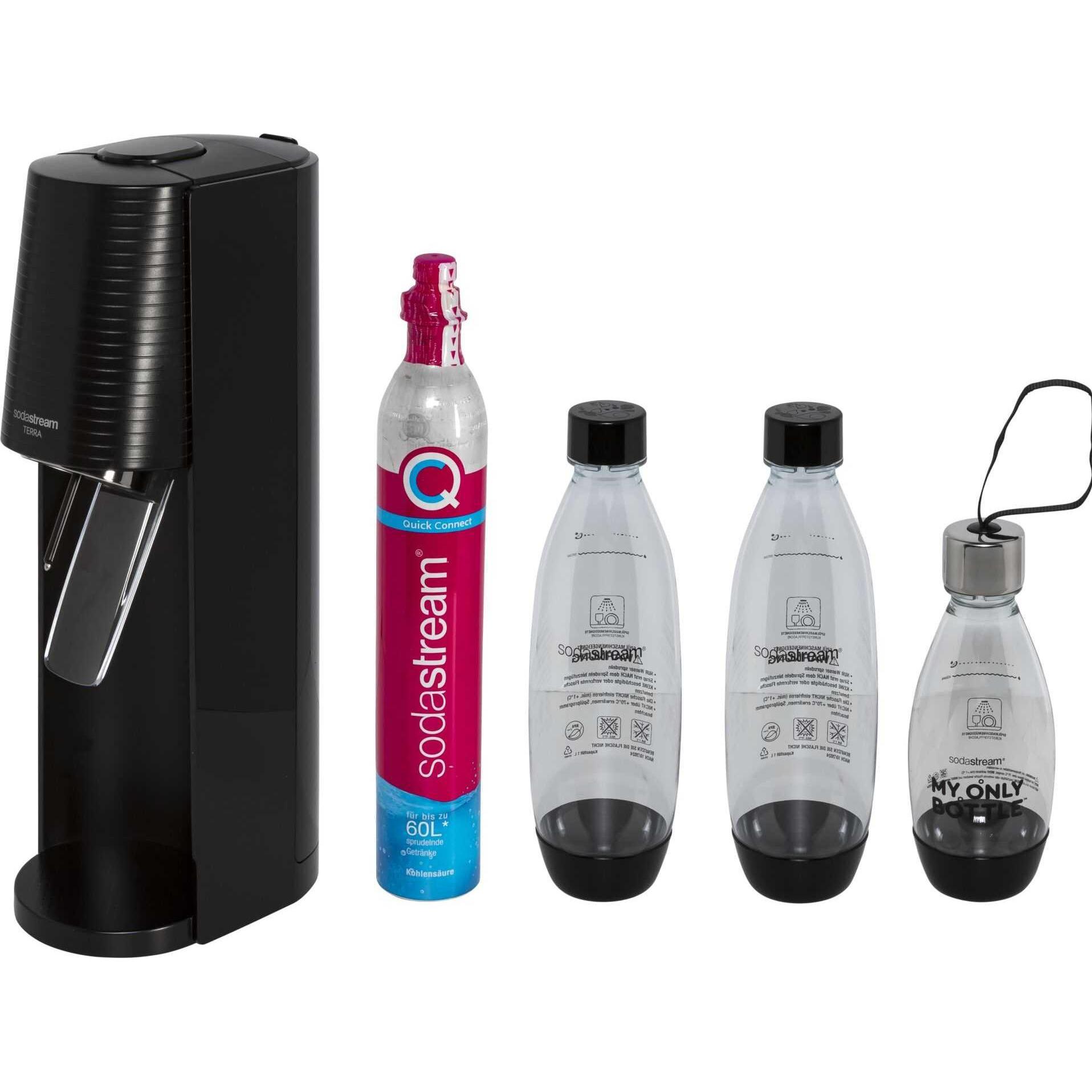 Thumbnail - SodaStream Terra Vorteilspack, Wassersprudler, Schwarz