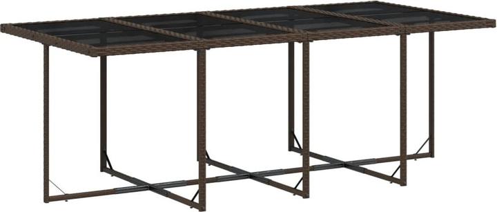 Immagine prodotto VidaXL Mobili da giardino set da pranzo set da giardino gruppo di sedute 13 pezzi in poly rattan marrone (106 cm)