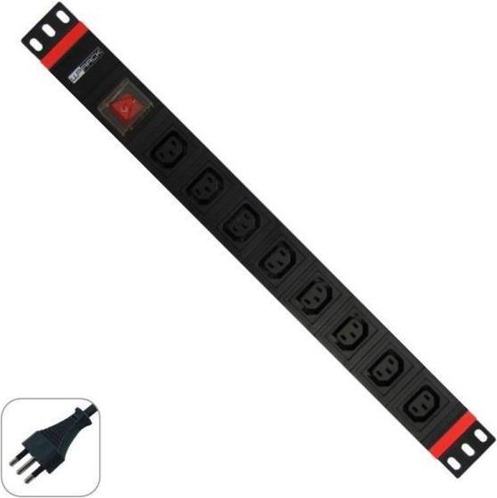 Wp WPN-PDU-I05-08 Stromverteilungseinheit (PDU) 8 Steckdose(n) AC 1,5U Schwarz