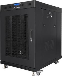 Image du produit Lanberg FF01-8015-23BL rack cabinet 15U Freestanding rack Black (15 HE, Rack 19 pouces)