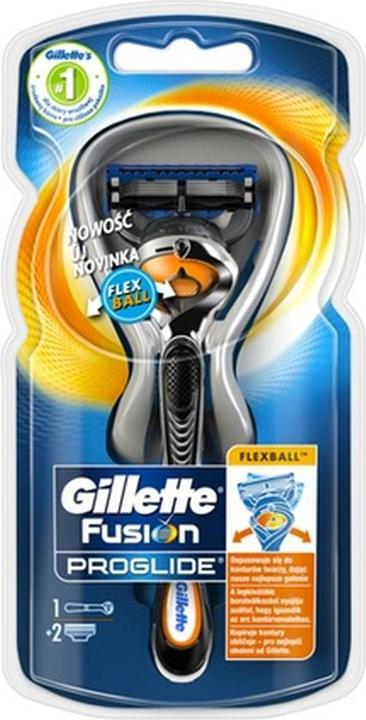 Gillette Venus Gillette - Fusion Proglide Flexball Rasoir pour hommes + 2 têtes de rechange