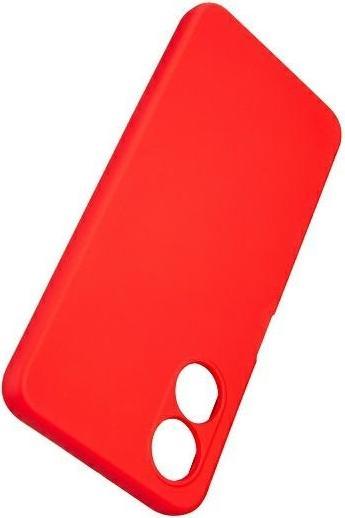 Actual product image Beline Case Silicone Oppo A17 czerwony/red (Oppo A17k)