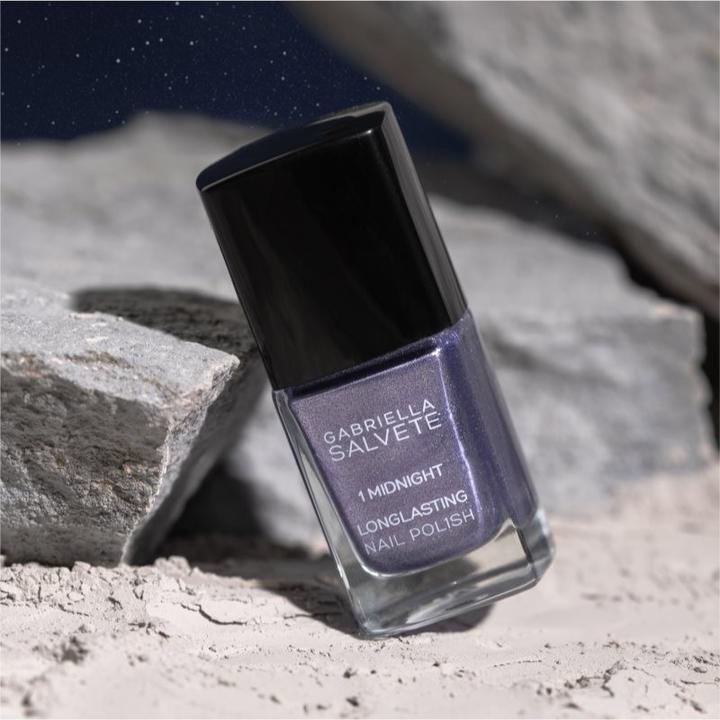 Actual product image Gabriella Salvete Over The Moon Longlasting Nail Polish - 11 Ml Midnight (Midnight)