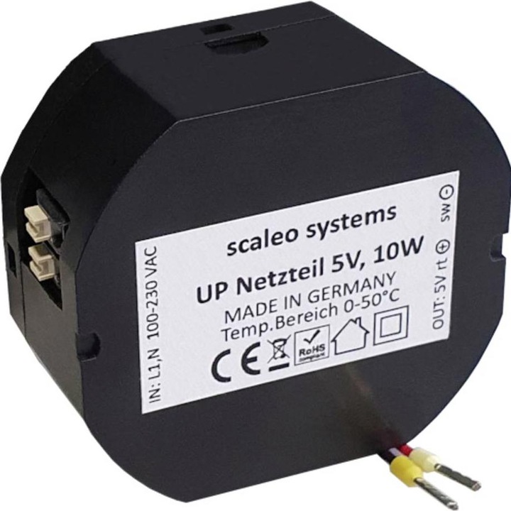 Produktbild Scaleo Systems AC/DC-Einbaunetzteil 2 A 10 W 5 V/DC (Überspannungsschutzadapter)