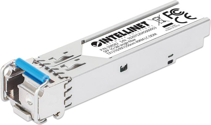 Immagine prodotto Intellinet Ricetrasmettitore SFP Gigabit Mini-GBIC WDM bidirezionale per cavo in fibra ottica