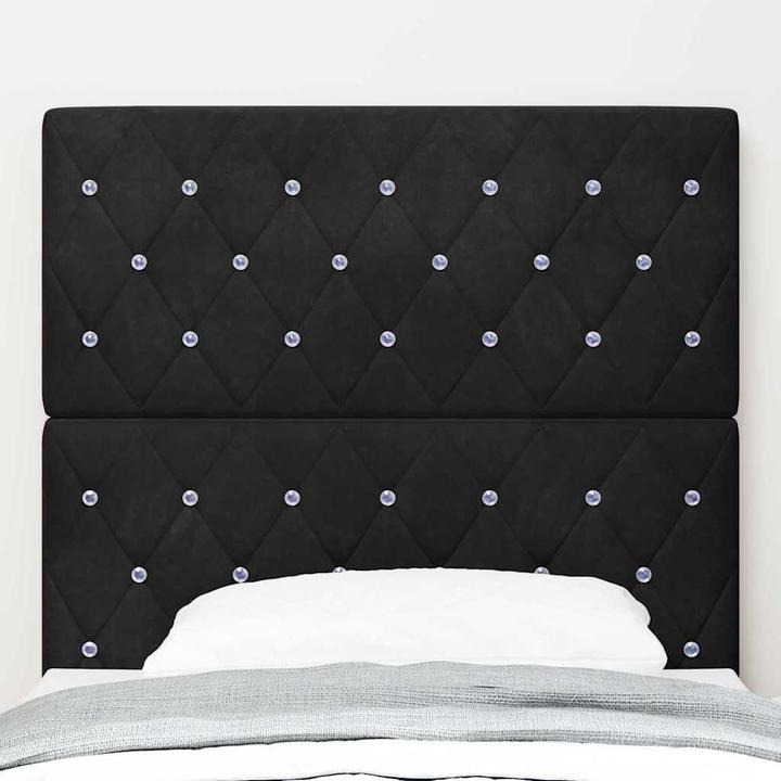 Actual product image VidaXL Black headboard (90 x 7 x 128 cm)