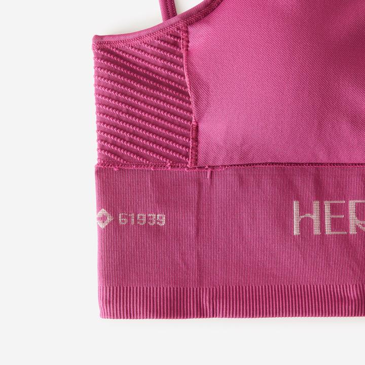 Immagine prodotto Kimjaly Sport-Bustier Damen Crop Multiträger leichter Halt - violett (L)