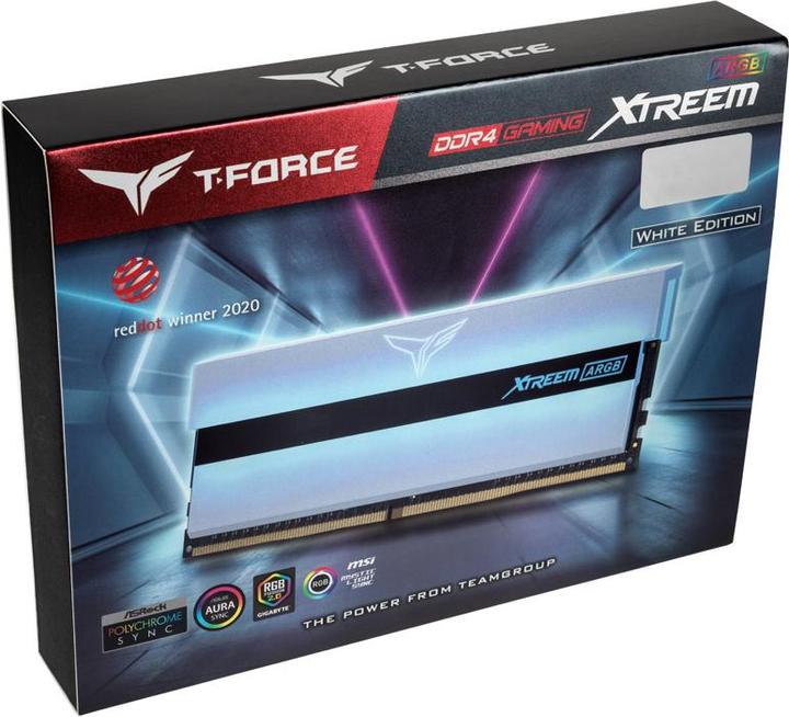 Productafbeelding Team Group T-Force Xtreem ARGB, DDR4-3200, CL14 - 16 GB Dual Kit (2 x 8GB, 3200 MHz, DDR4 RAM, DIMM 288 pin)
