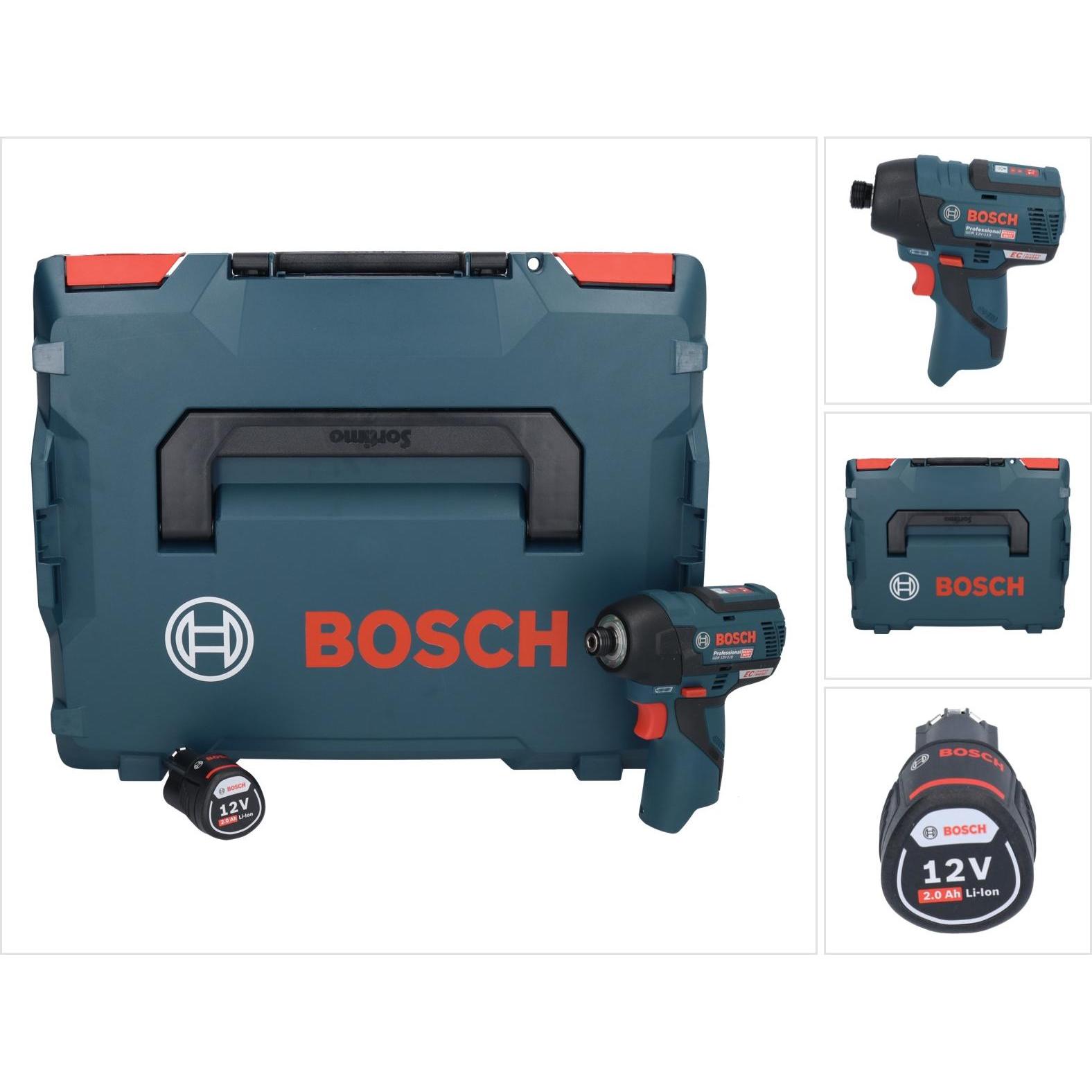 Bosch Professional, Bohrmaschine + Akkuschrauber, Bosch GDR 12V-110 Professional Akku Drehschlagschrauber 12 V 110 Nm 1/...