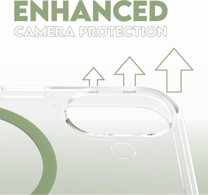 Actual product image PanzerGlass CARE Flagship Case Urban Combat w. Green MagSafe iPhone '24 6.1" (Apple iPhone 16)