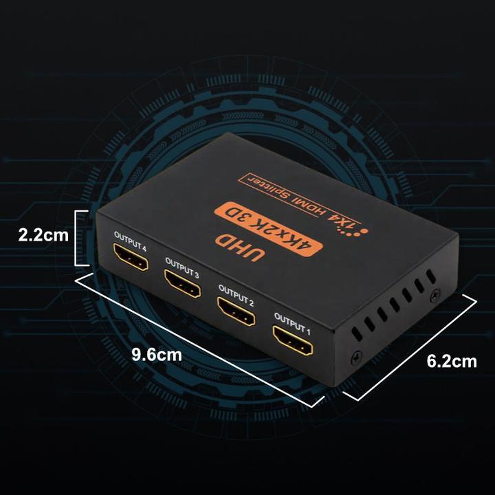 Actual product image Hermex HDMI Splitter HDMI Splitter Box HDMI Splitter HDMI Signal Splitter