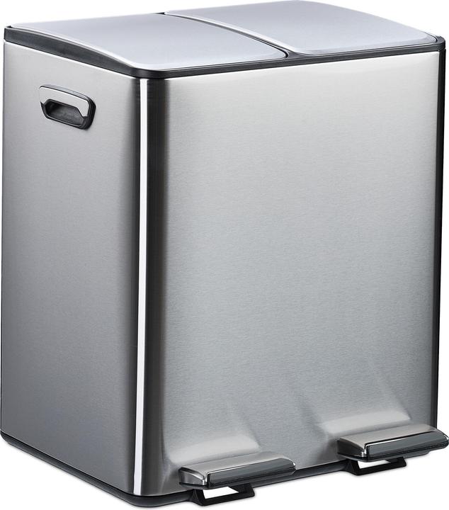 Immagine prodotto Relaxdays Mülleimer Küche 2x 15 Liter (30 l)