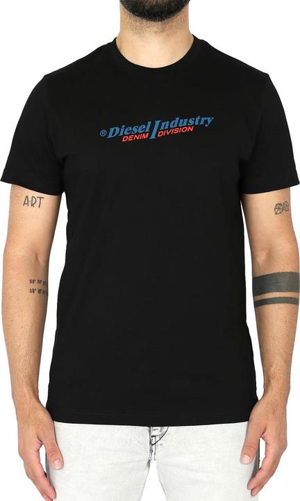 Actual product image Diesel Unisex Adult Industry Denim Division Logo T-Shirt (XXL)