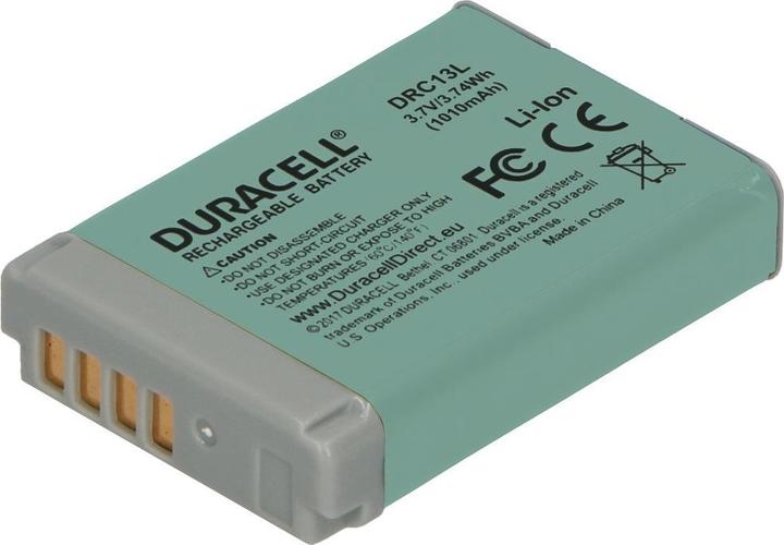 Actual product image Duracell Li-Ion battery 1010 mAh for Canon NB-13L (Camera battery)