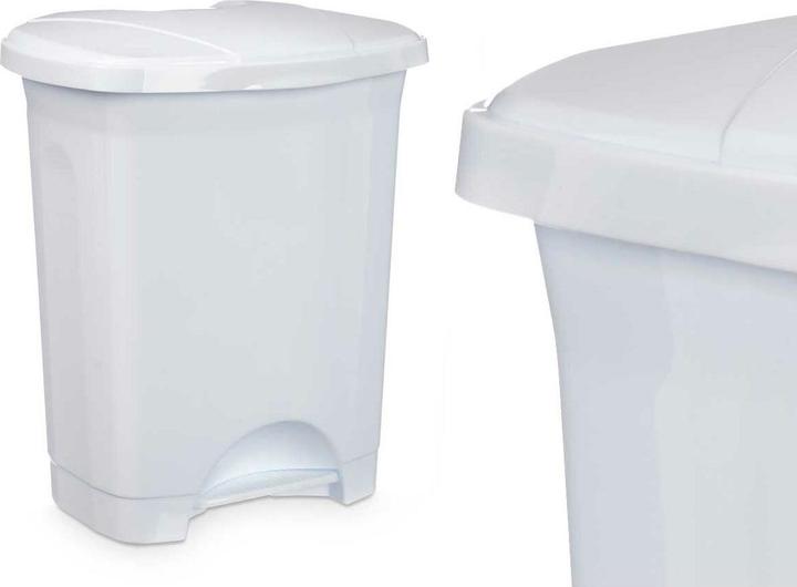 Produktbild Natec Papierkorb mit Pedal Weiss Kunststoff 10 L (8 Stück) (10 l)