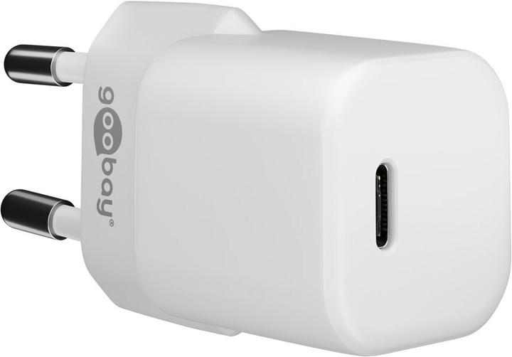 Actual product image Goobay USB C Nano Quick Charger with Lightning Cable (30 W)