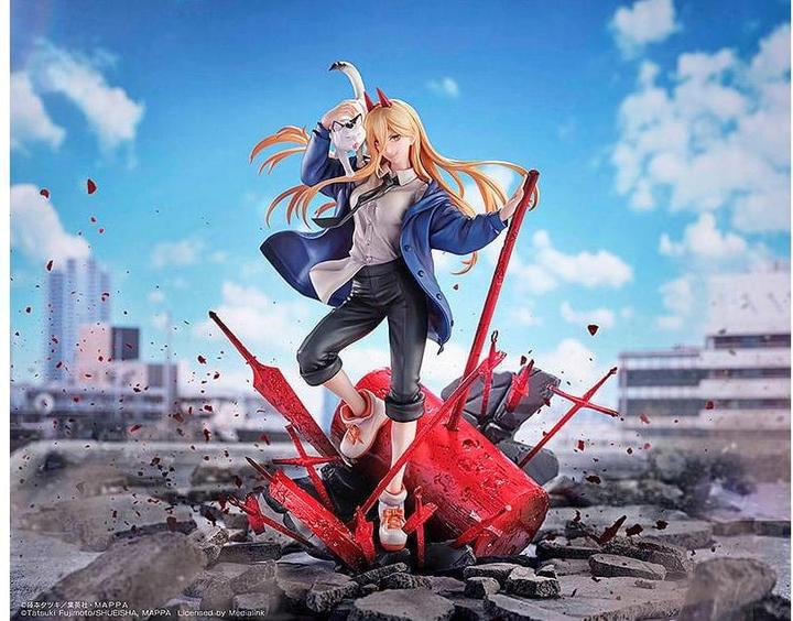 Produktbild Sega Chainsaw Man statuette 1/7 1/7 Power & Meowy 28 cm