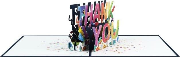 Actual product image MU Classic 3D pop-up thank you card - Thank You (1 pcs.)