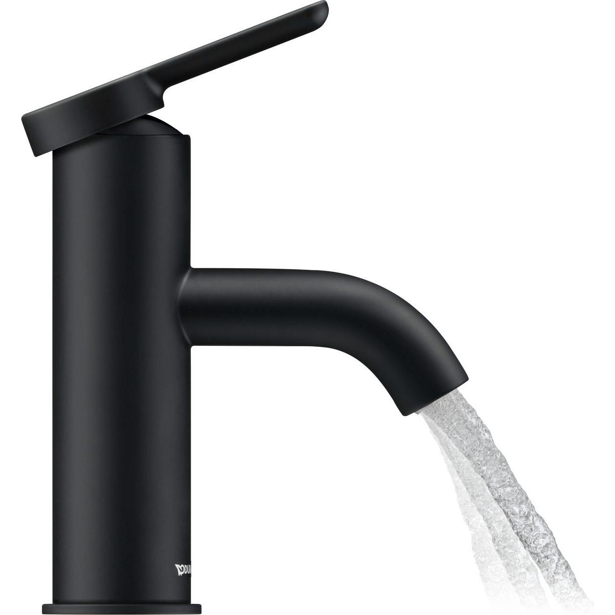 Thumbnail - Duravit, Badarmatur, Einhebel-Waschtischmischer C.1 S o Zugstangen-Ablaufgarnitur schwarz matt