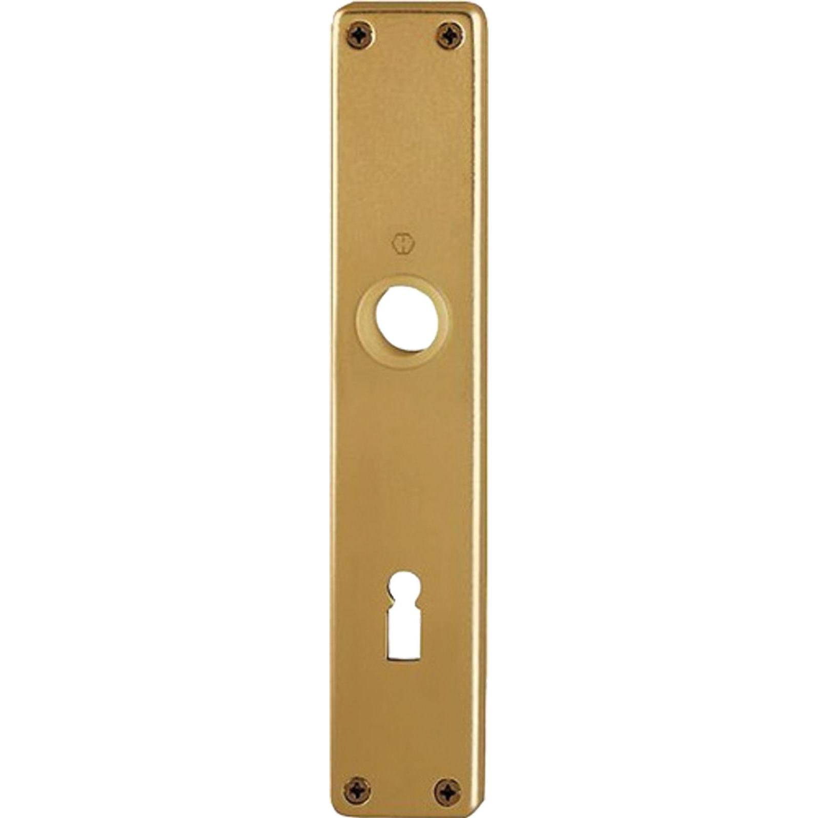 Hoppe, Türgriff + Fenstergriff, Langschildpaar 202SP F4 / bronzefarbig F4 BB 72 mm (Türschild)