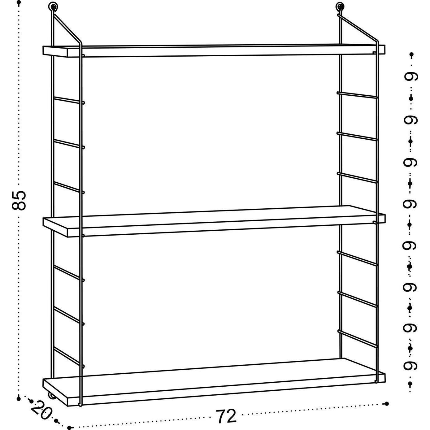 Thumbnail - Hanah Home, Regal, Armoni (72 x 85 x 20 cm)