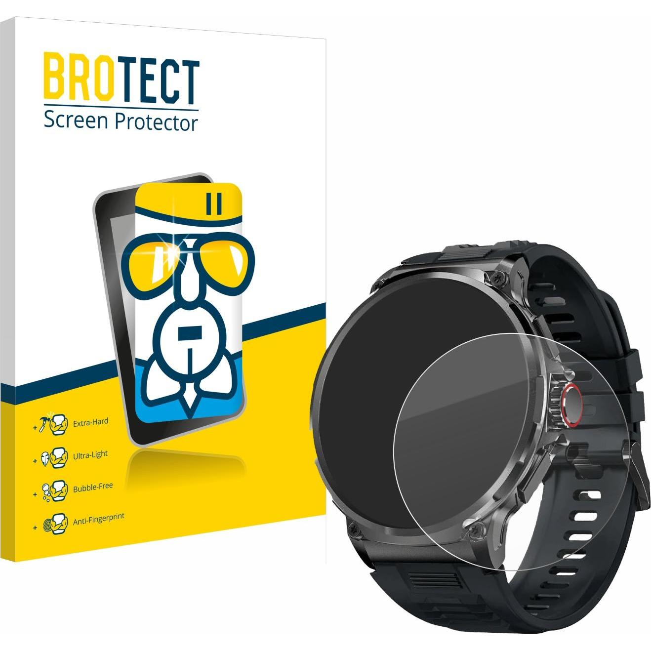 BROTECT Schutzglas Schutzfolie Glas Folie Displayschutz klar, Smartwatch Schutzfolie, Transparent