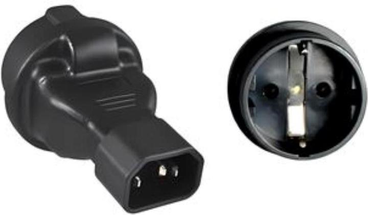 Actual product image Dinic Power adapter, mains adapter safety socket CEE 7/3 to C14 IEC plug (C14)