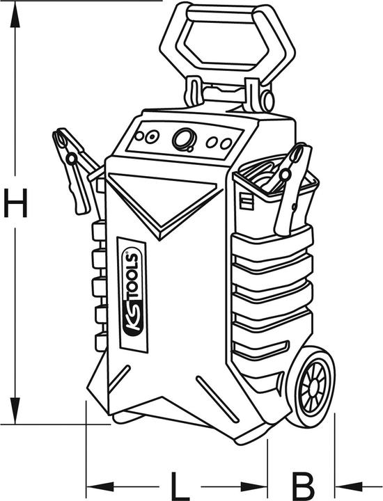 Image du produit KS Tools Booster 12/24 V, 3400 A (3400 A, 50000 mAh)