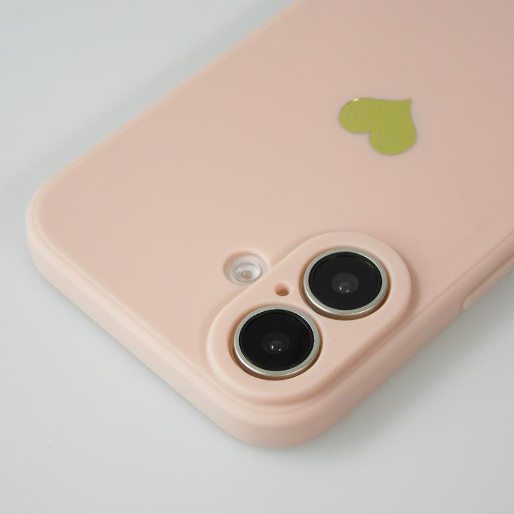 Image du produit PhoneLook Coque Silicone Mat Coeur doré (Apple iPhone 16)