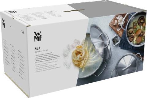 Produktbild WMF Set bestehend aus 4 Töpfen + Kochtopf, Brillant (Pfannenset + Topfset)