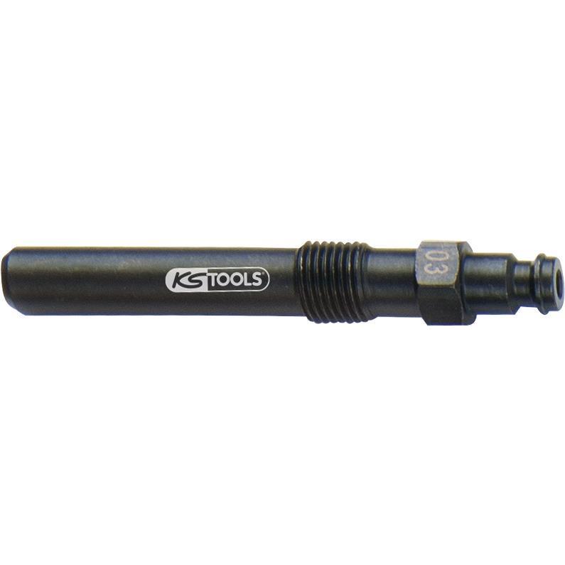 KS Tools, Gewindeschneider + Gewindebohrer, Glühkerzen Adapter, M12x1,25 mit Aussengewinde, Länge 87 mm