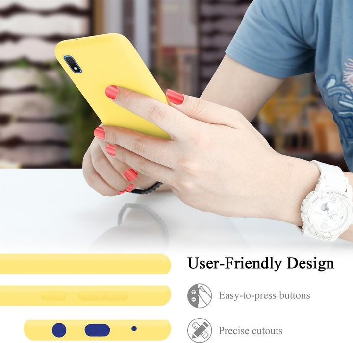 Produktbild Cadorabo TPU Liquid Silicone Case Cover (Samsung Galaxy A10, HTC One M10)