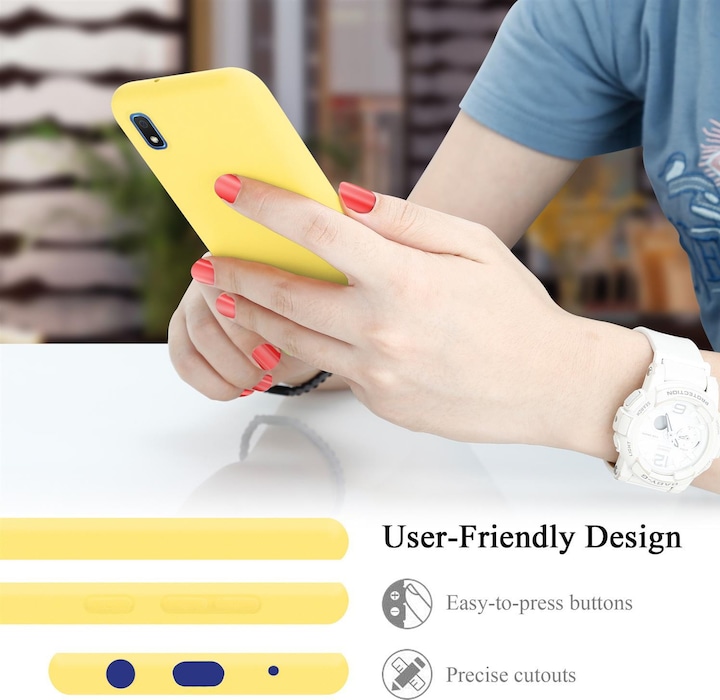 Immagine prodotto Cadorabo Copertura della cassa del silicone liquido TPU (Samsung Galaxy A10, HTC One M10)
