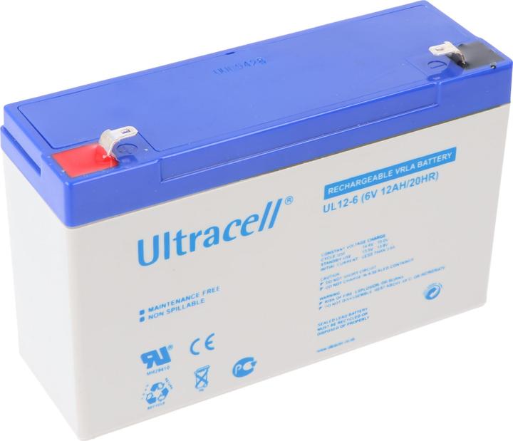 Produktbild Ultracell UL12-6 6V 12Ah Bleiakku AGM Blei Gel Akku (12 Ah)
