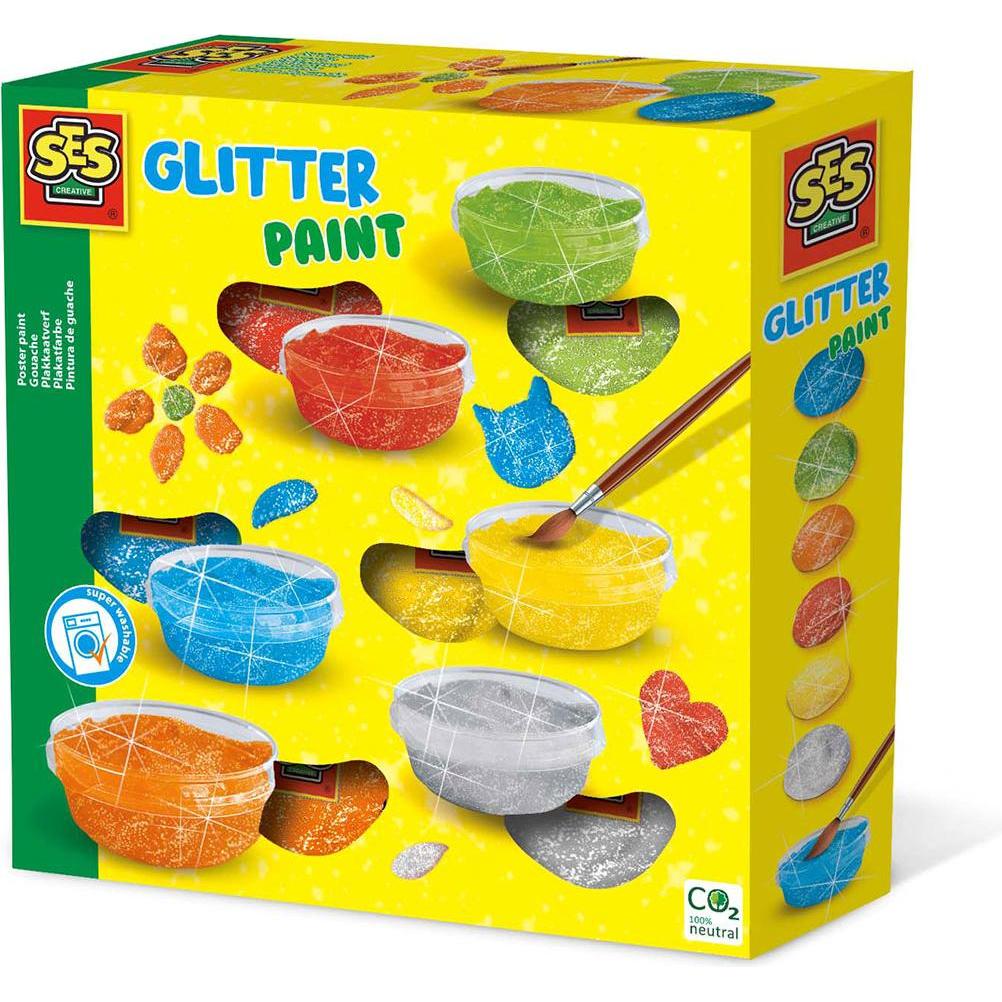 Ses, Künstlerfarbe + Bastelfarbe, Gouache Glitter (Multi)