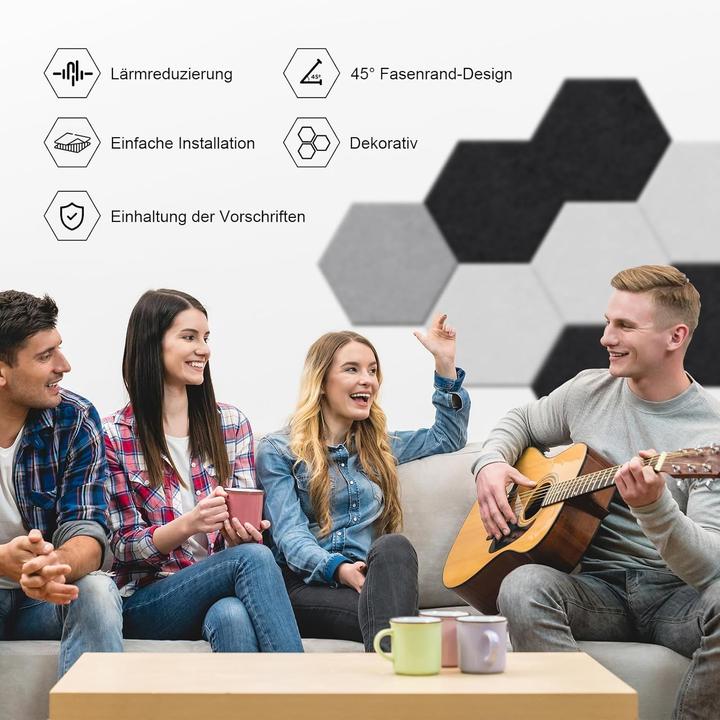 Immagine prodotto Sonuvia 18-teiliges Akustikplatten-Set (18 pz.)