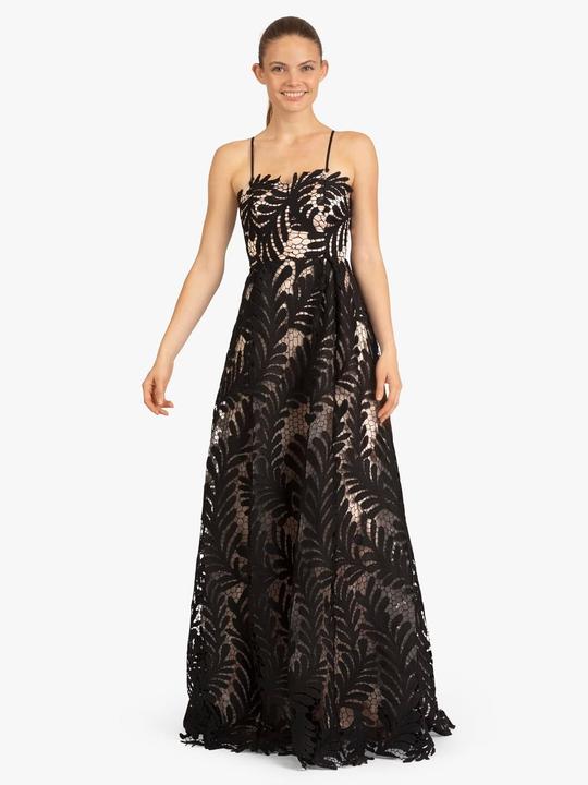 Actual product image Apart Fashion Corsage Bodice Dress with Adjustable Spaghetti Straps and Full Skirt (34)