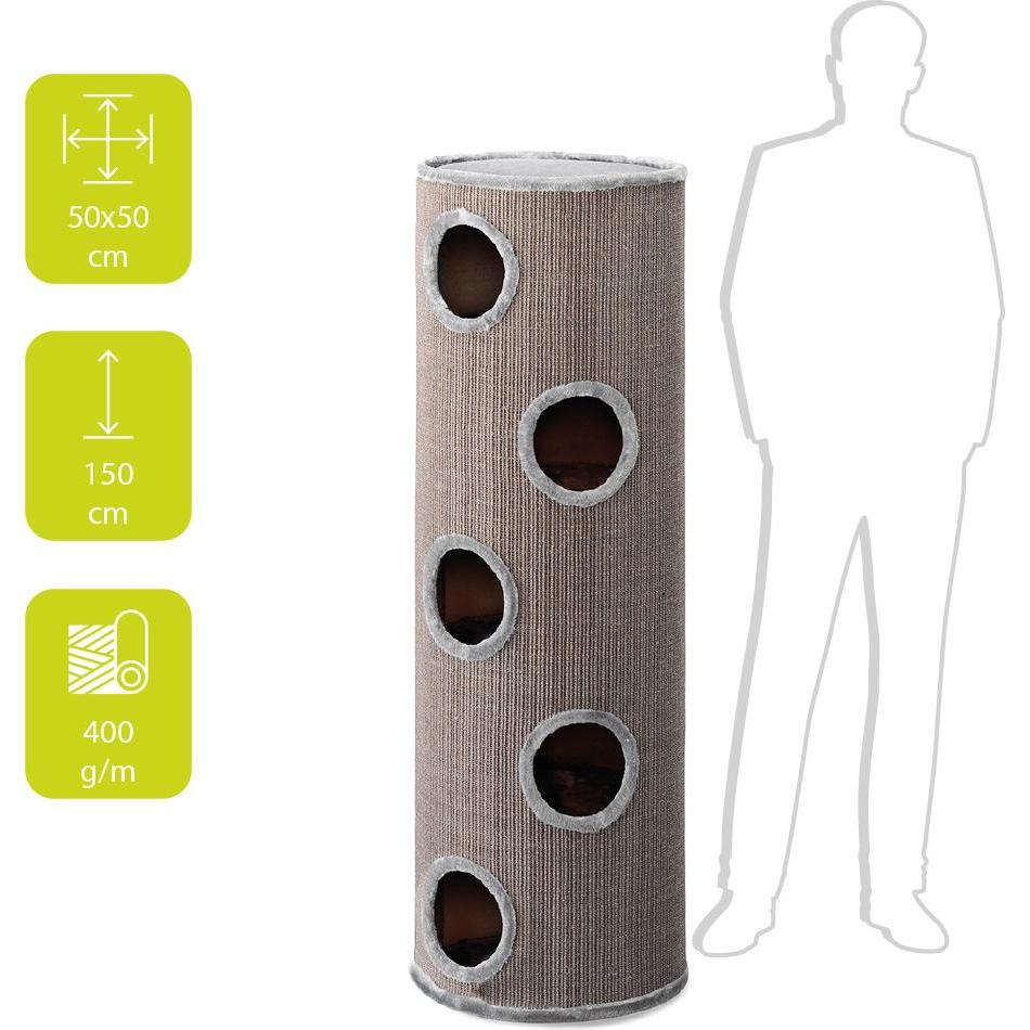 Thumbnail - EBI Trend Cat Dome (150 cm, Grau), Katzenbaum