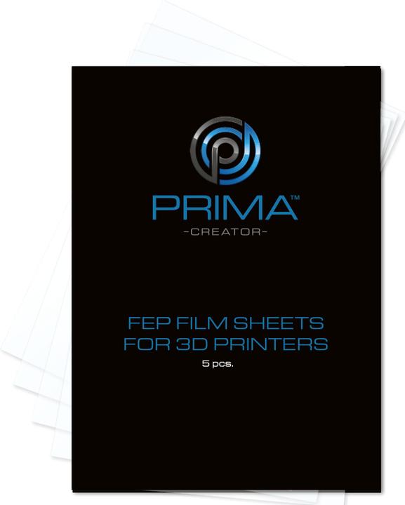 Produktbild Prima Creator PRIMACREATOR FEP-Folie Film Sheets 140mm x 200mm 5er Pack