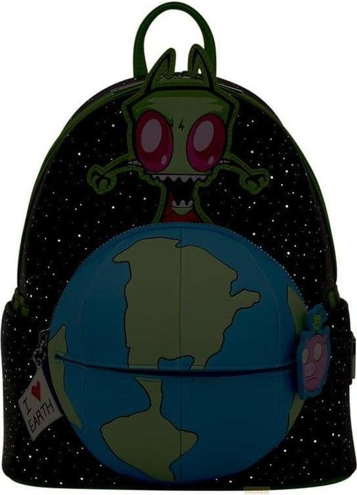 Actual product image Loungefly Nickelodeon by Mini Backpack Invader Zim Glow