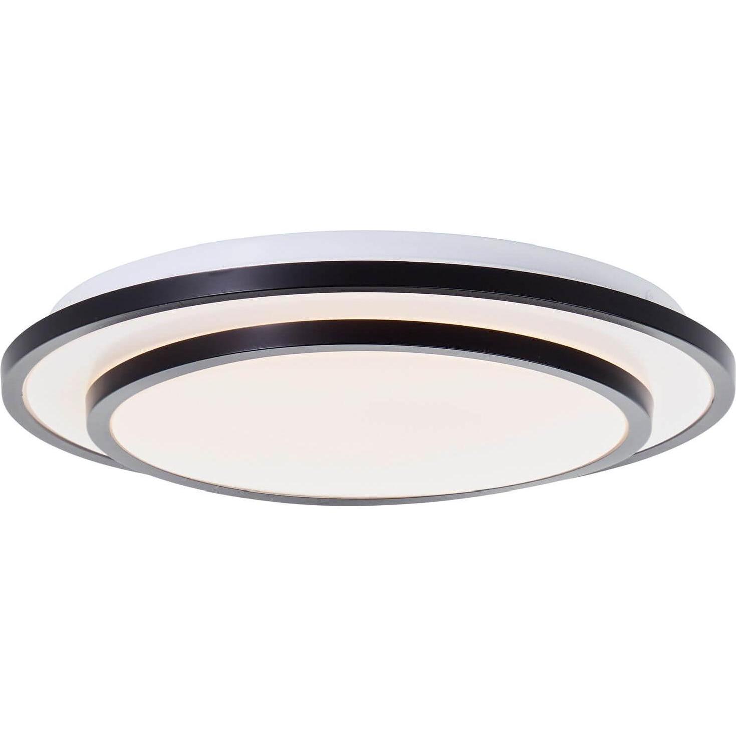 Thumbnail - Brelight, Wandleuchte + Deckenleuchte, Luciano LED Wand- und Deckenleuchte 34cm schwarz/weiss (2400 lm)